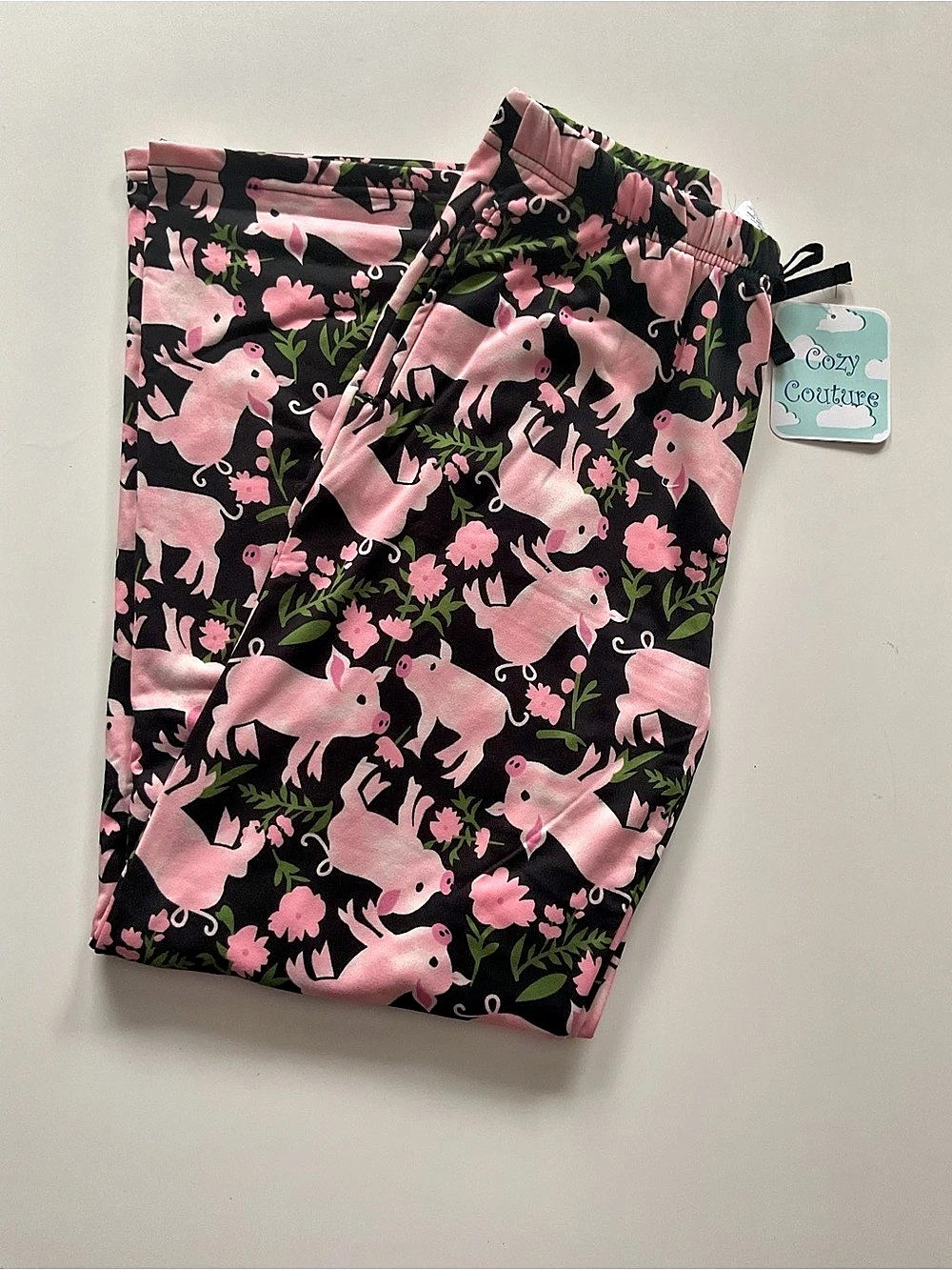 Cozy Couture Precious Piggy Soft Lounge Pants NWT